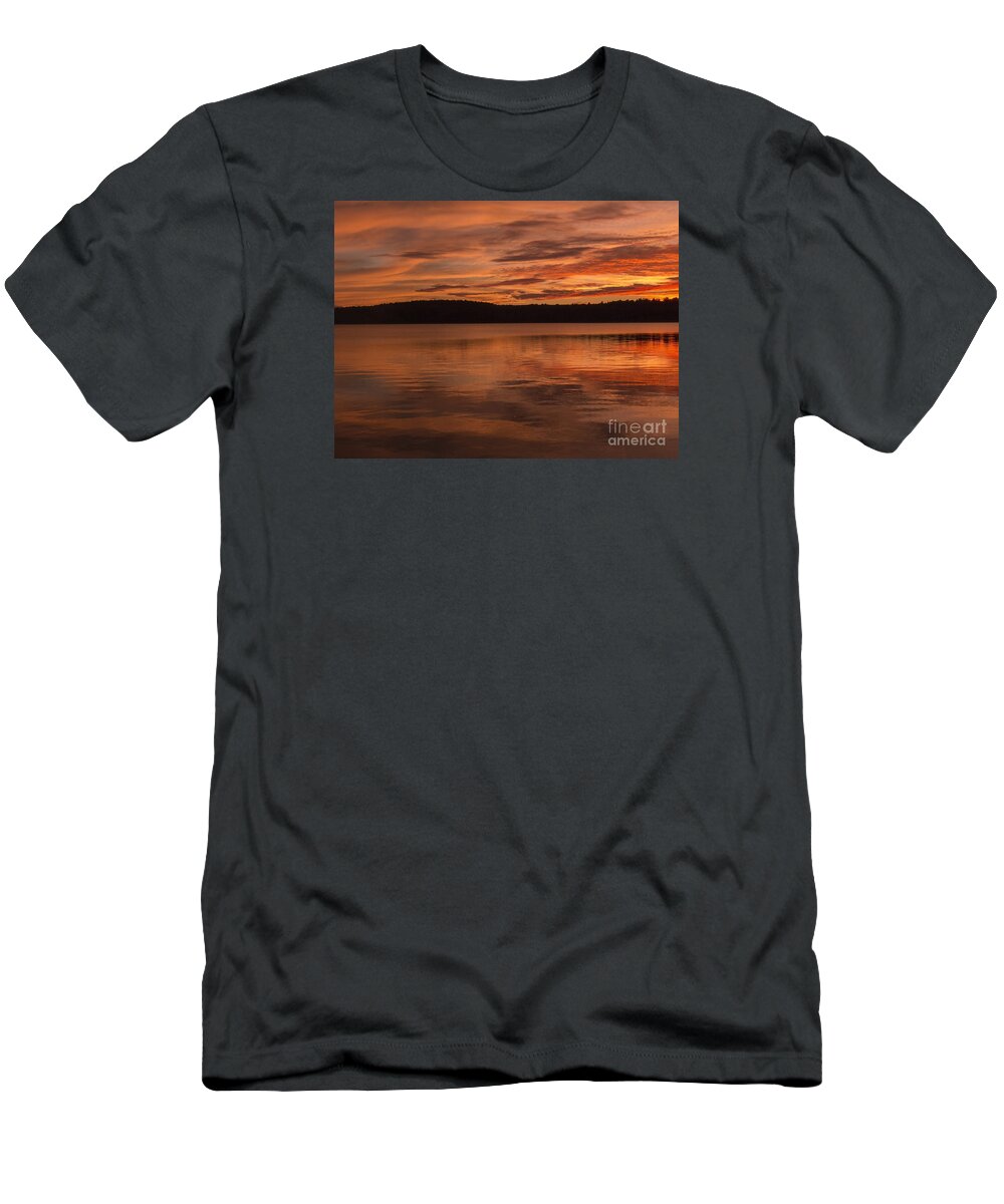 Sunset T-Shirt featuring the photograph The Last Night of Summer by Lili Feinstein