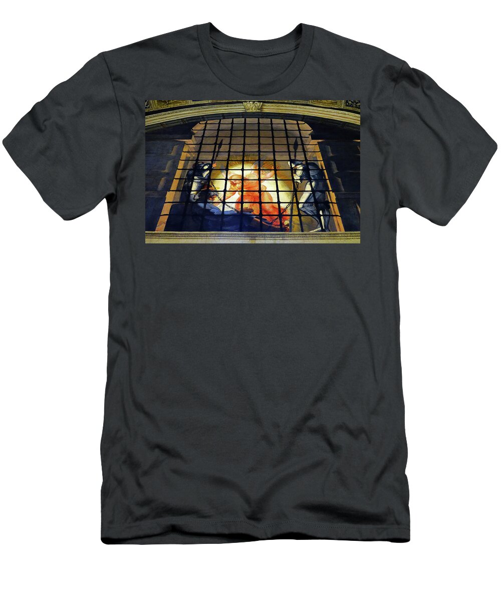 Vatican T-Shirt featuring the photograph The Liberation Of Saint Peter As Seen In The Vactican Museum by Rick Rosenshein