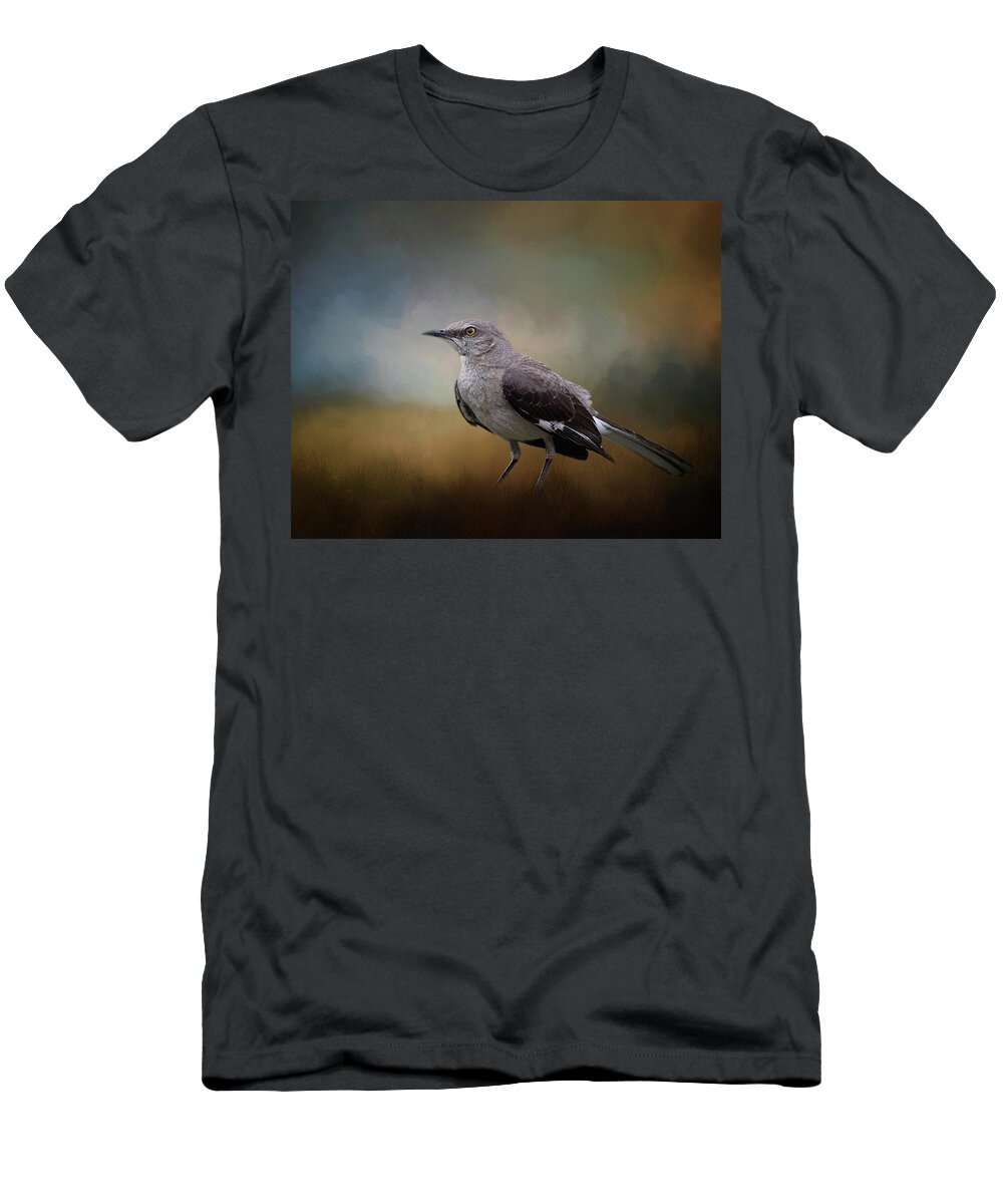 Animal T-Shirt featuring the photograph The Mockingbird A Bird of Many Songs by David and Carol Kelly