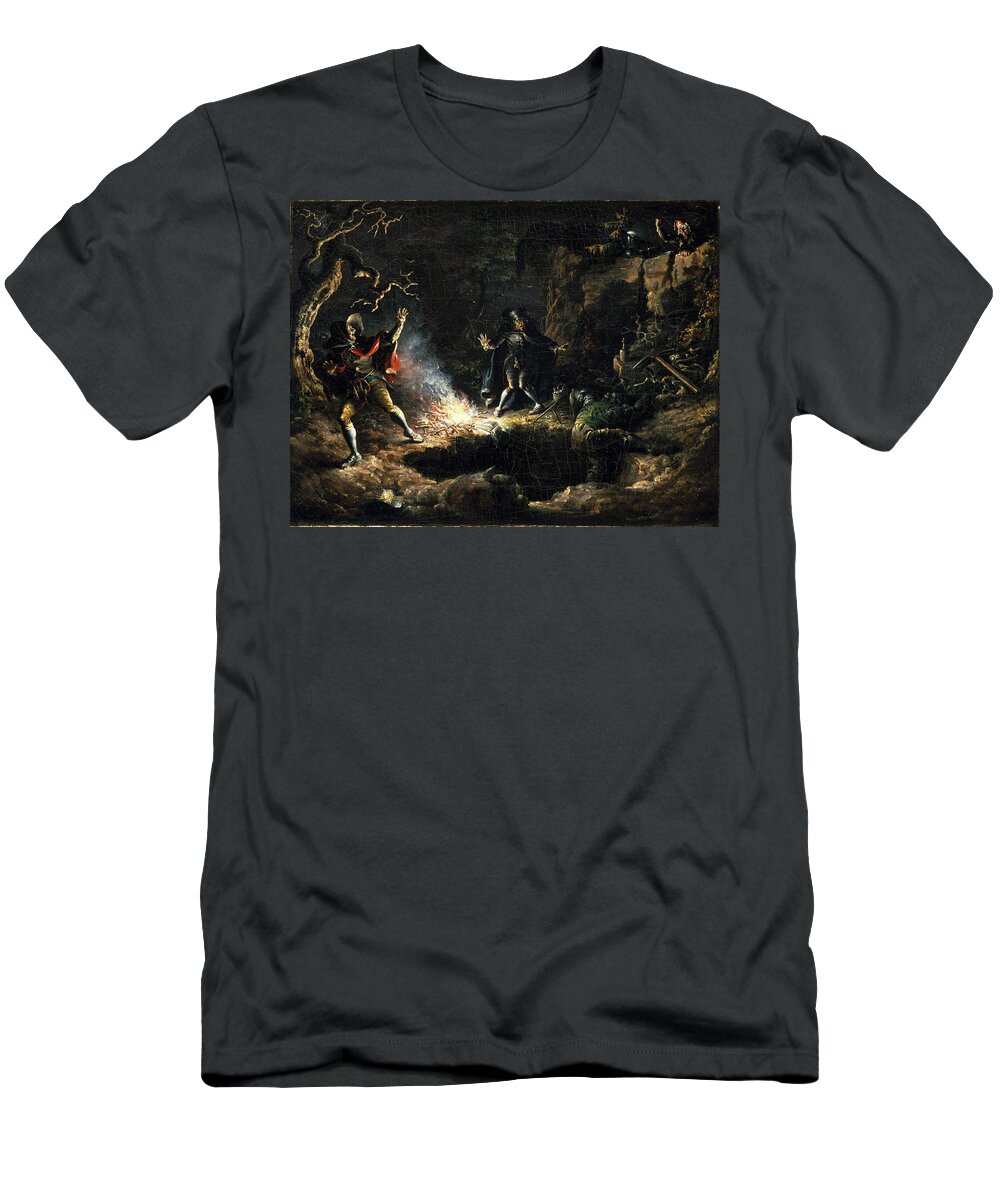 John Quidor T-Shirt featuring the painting The Money Diggers by John Quidor