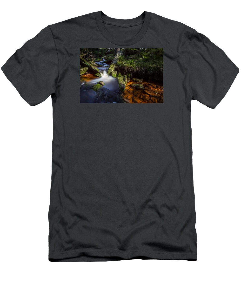 Harz National Park T-Shirt featuring the photograph the Oder in the Harz National Park by Andreas Levi