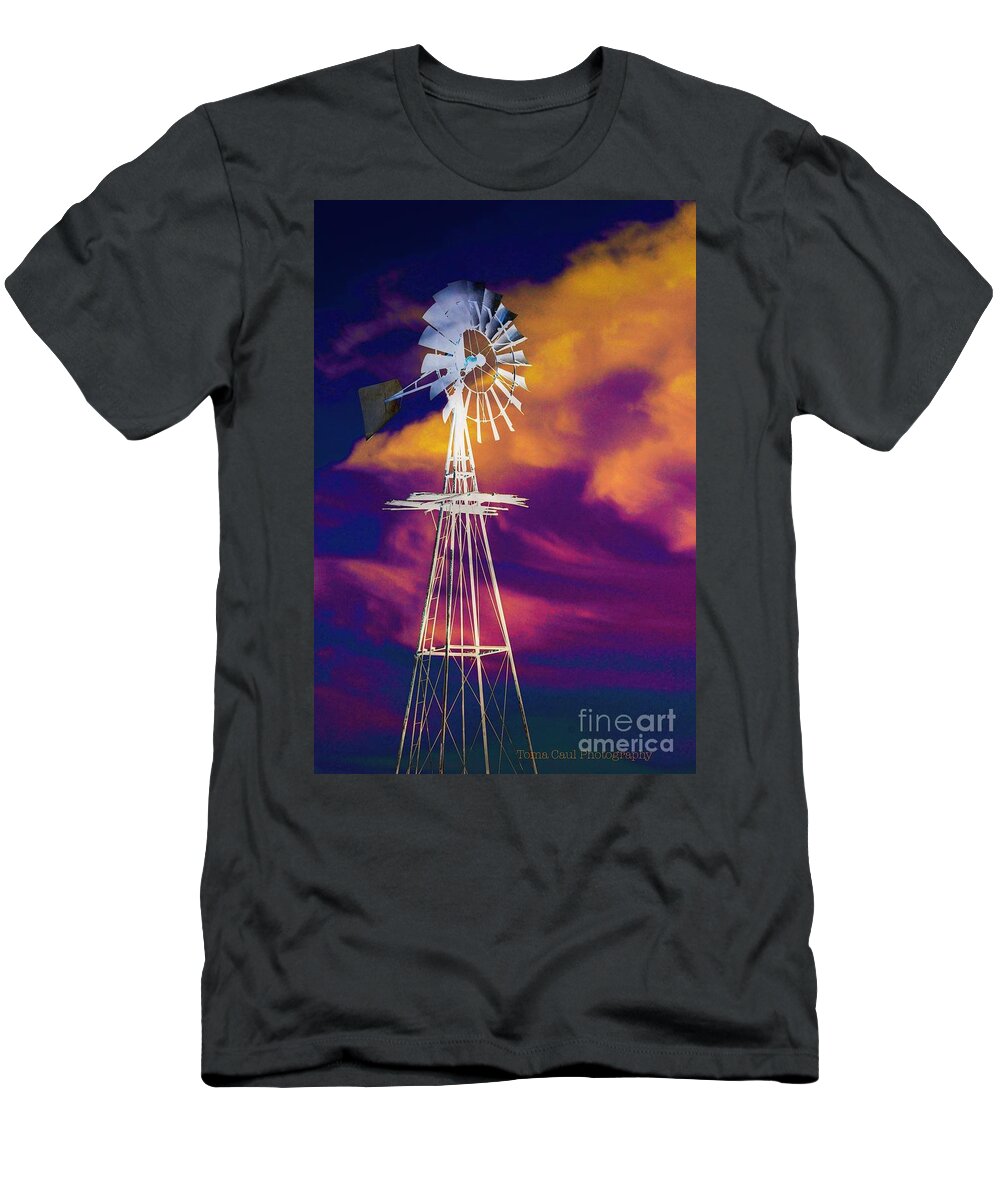 Windmill T-Shirt featuring the photograph The Old Windmill by Toma Caul