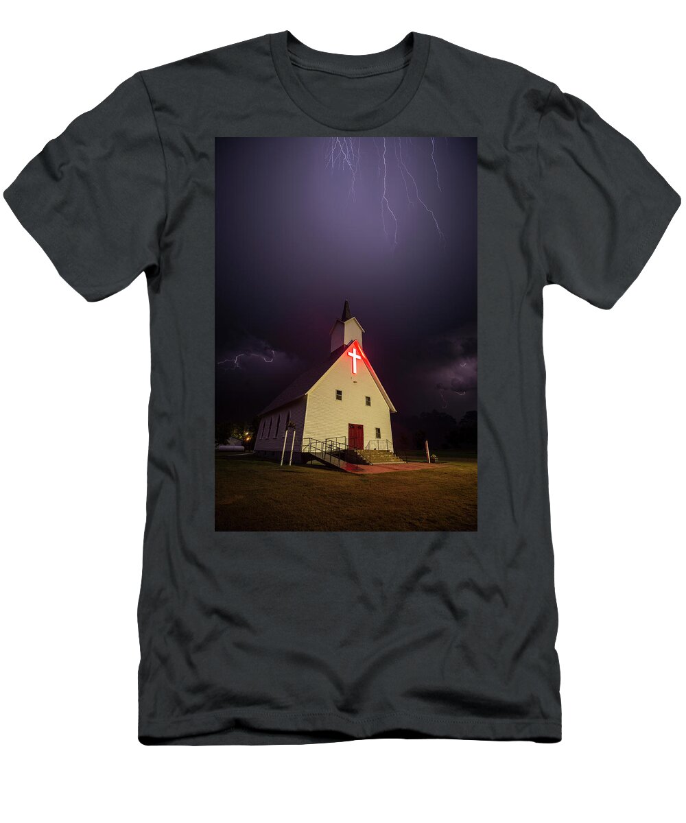 Church T-Shirt featuring the photograph The One You Know by Aaron J Groen