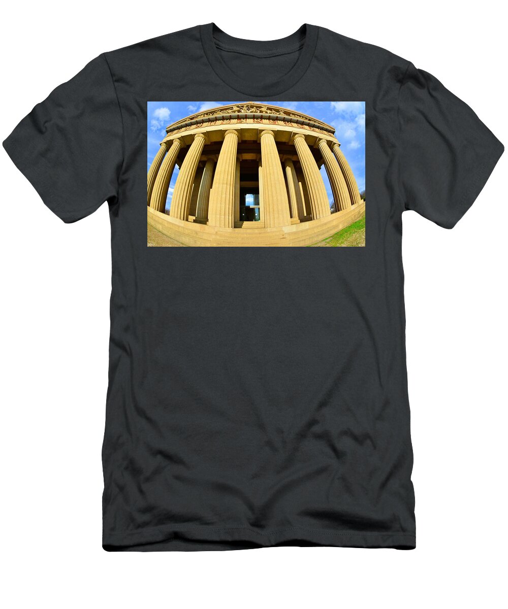  The Parthenon In Nashville Tennessee 3 T-Shirt featuring the photograph The Parthenon In Nashville Tennessee 3 by Lisa Wooten