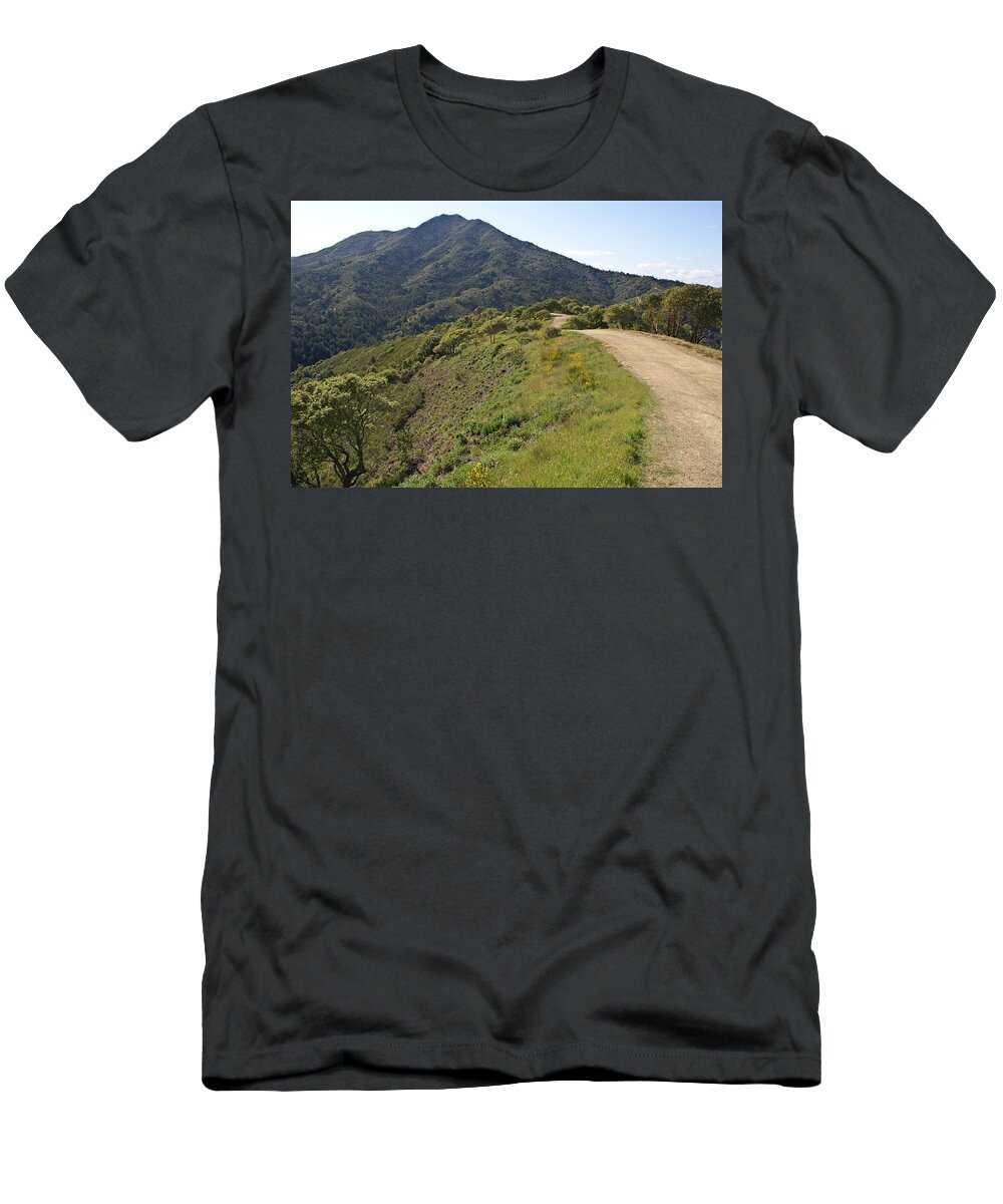 Mount Tamalpais T-Shirt featuring the photograph The Path to Tamalpais by Ben Upham III