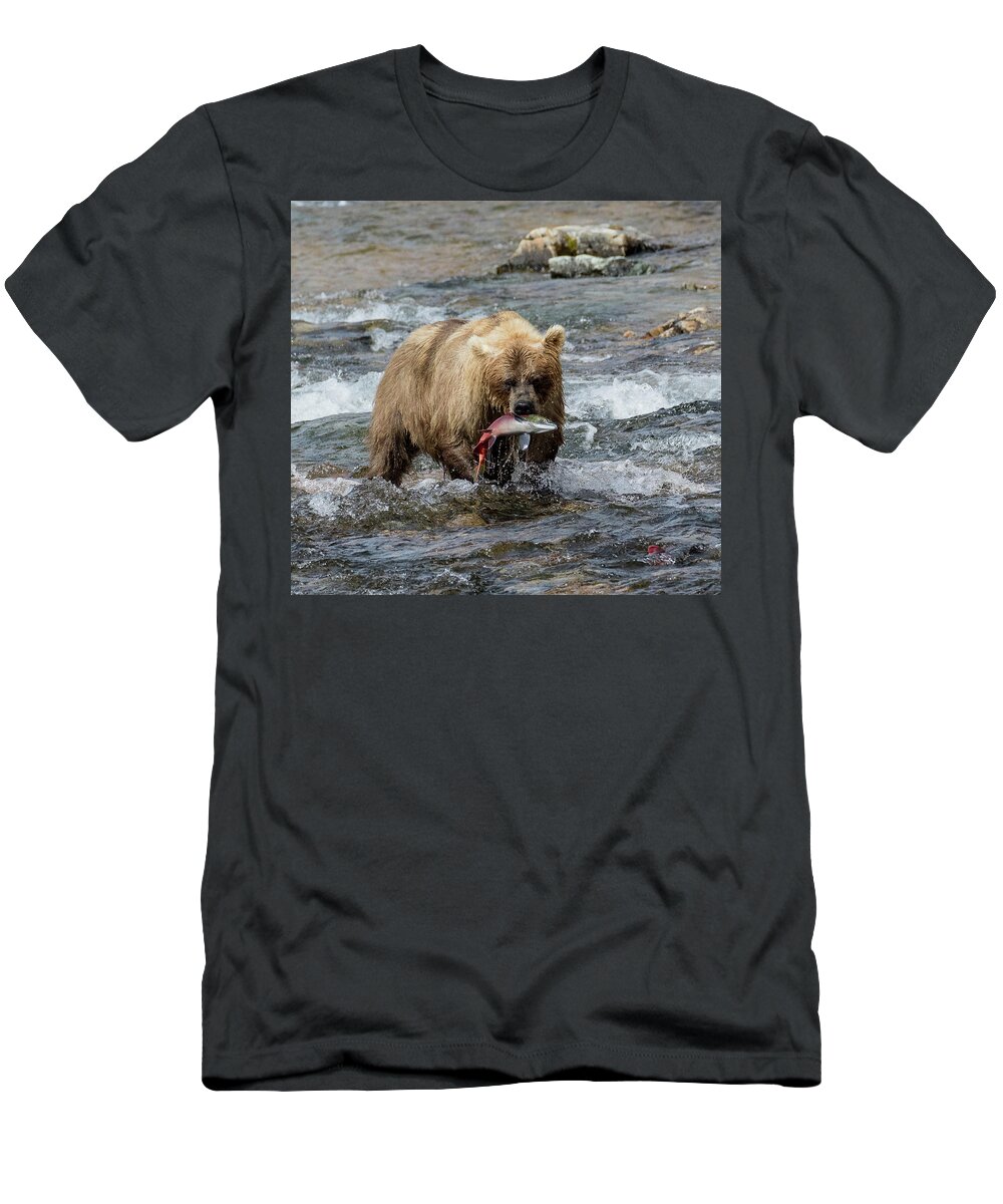 Alaska T-Shirt featuring the photograph The Perfect Catch by Cheryl Strahl