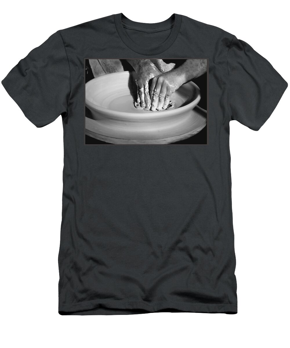 Hand T-Shirt featuring the photograph The Potter by Sharon Foster