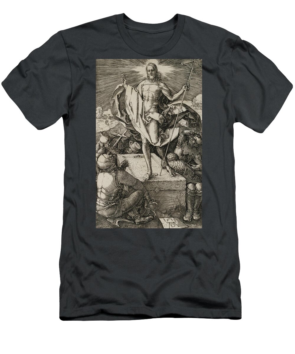 Albrecht Durer T-Shirt featuring the relief The Resurrection by Albrecht Durer