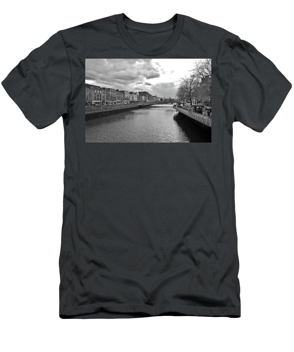 River Liffey T-Shirt featuring the photograph The River Liffey by Marisa Geraghty Photography