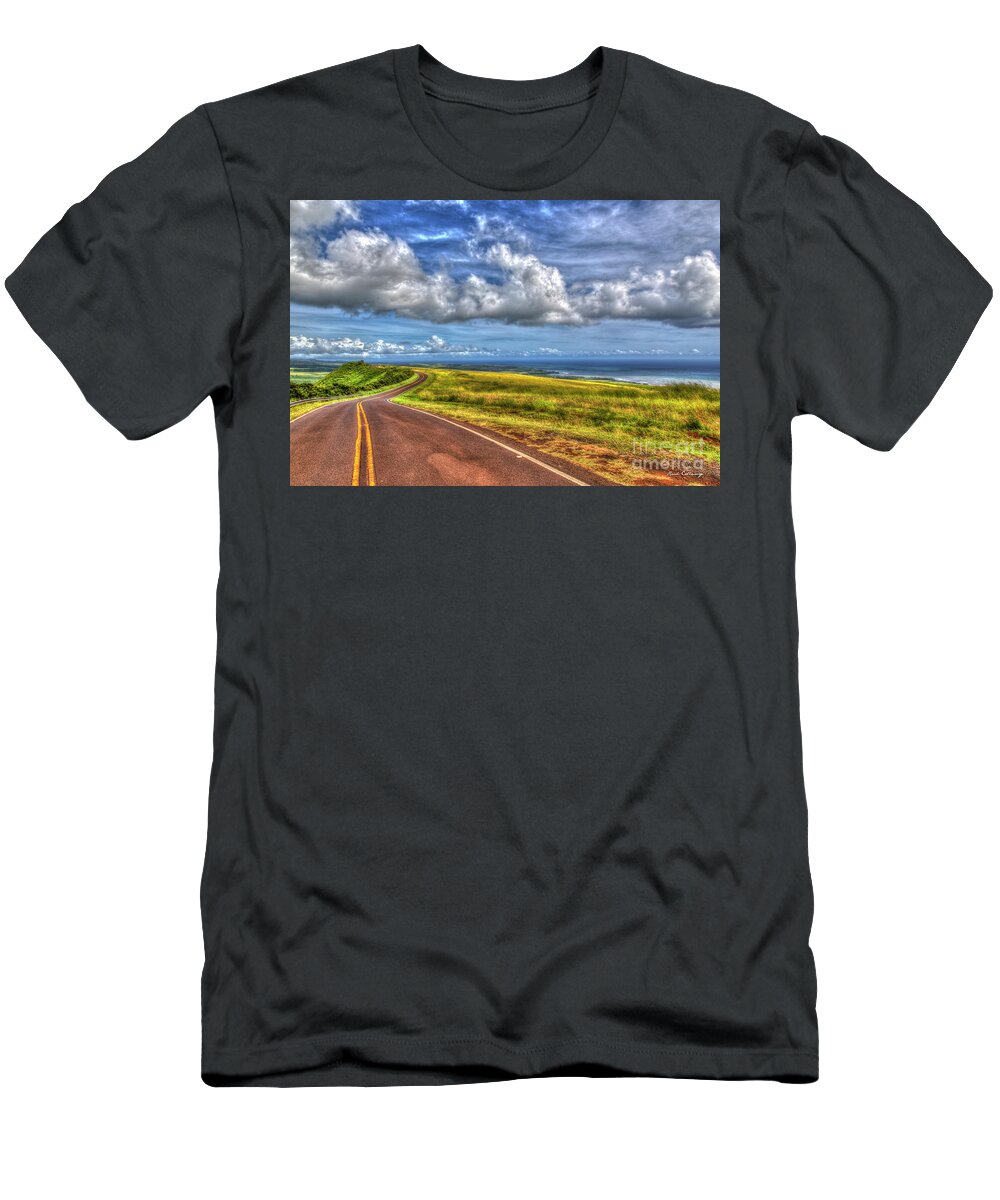 Reid Callaway Roads In Kauai T-Shirt featuring the photograph The Road Home Grand Canyon of the Pacific Kauai Hawaii Collection Art by Reid Callaway