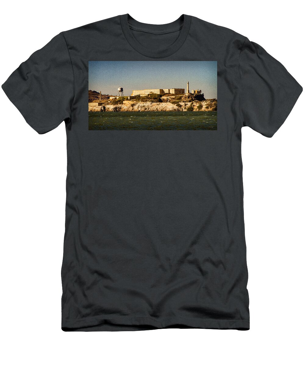 Bonnie Follett T-Shirt featuring the photograph The Rock Alcatraz 2 by Bonnie Follett