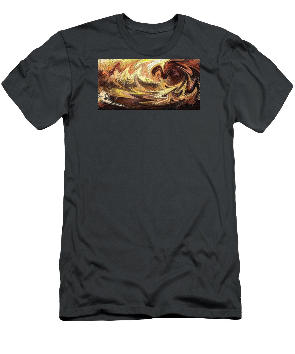 Abstract T-Shirt featuring the painting The Sea Of Emotions by Irina Sztukowski