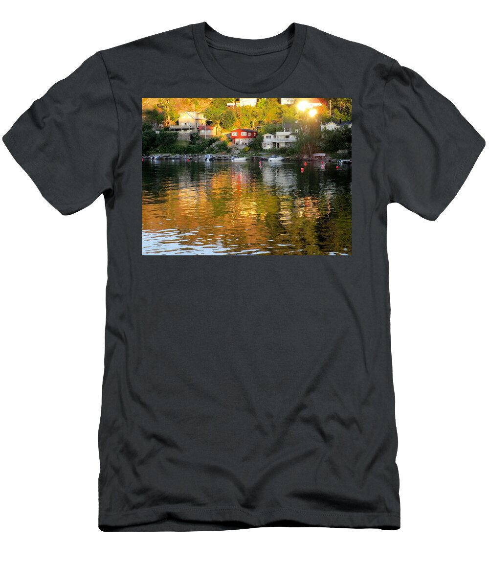  T-Shirt featuring the photograph The shadows created by Rosita Larsson