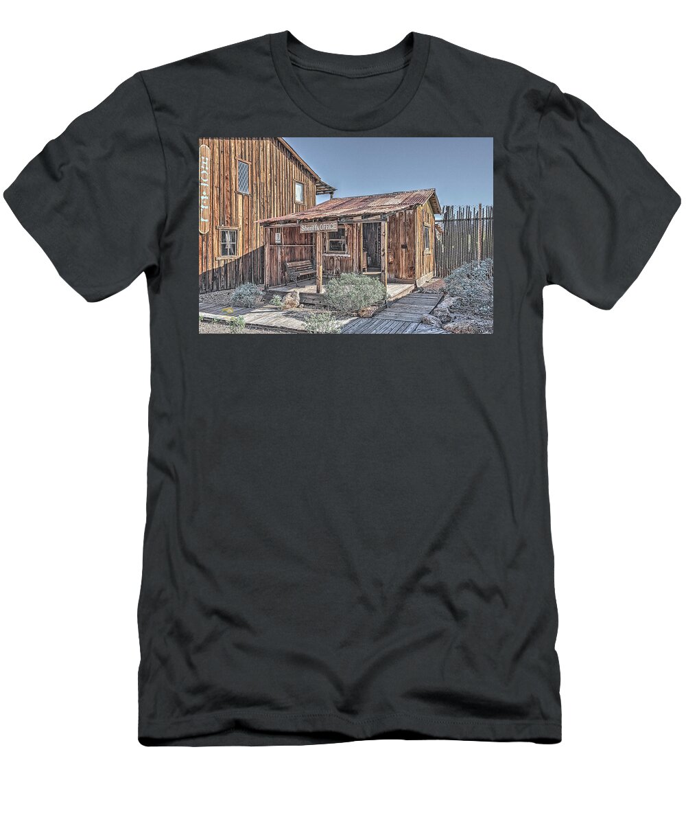 Arizona T-Shirt featuring the photograph The Sheriff's Office by Jim Thompson