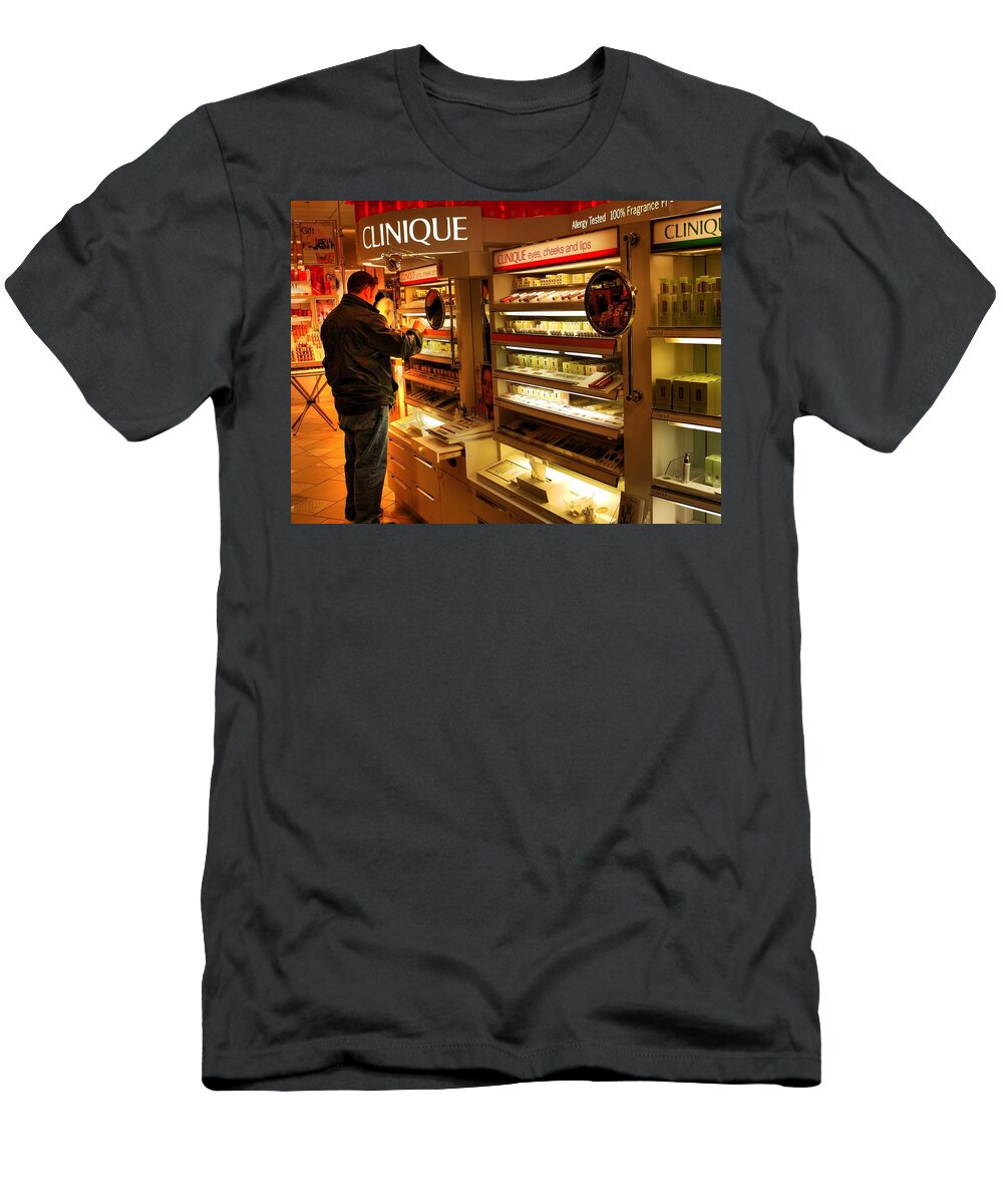 Shopping T-Shirt featuring the photograph The Shopper by Lawrence Christopher