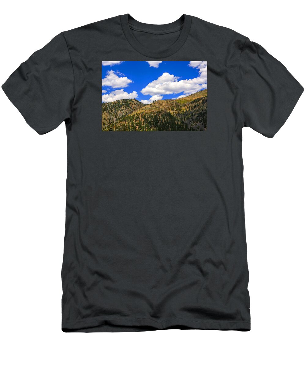 Mountains T-Shirt featuring the photograph The Silver Valley in Idaho by Chris Smith