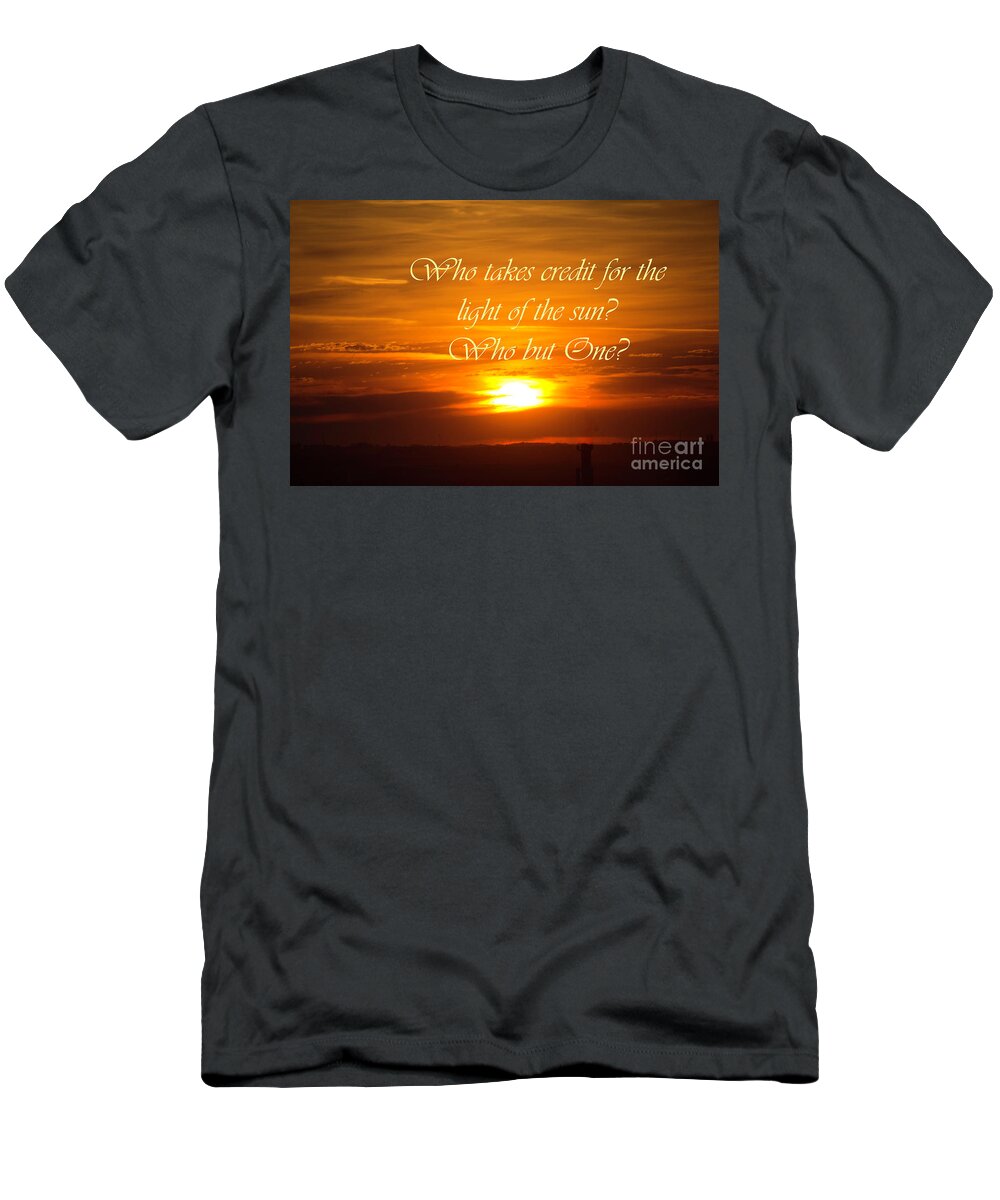 Landscape T-Shirt featuring the digital art The Son Sun by Donna L Munro