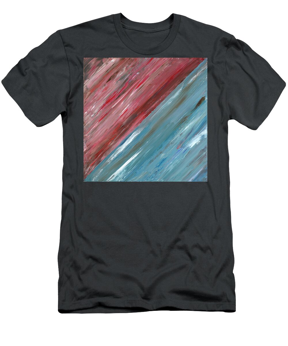 Art T-Shirt featuring the painting The song of the horizon B by Ovidiu Ervin Gruia