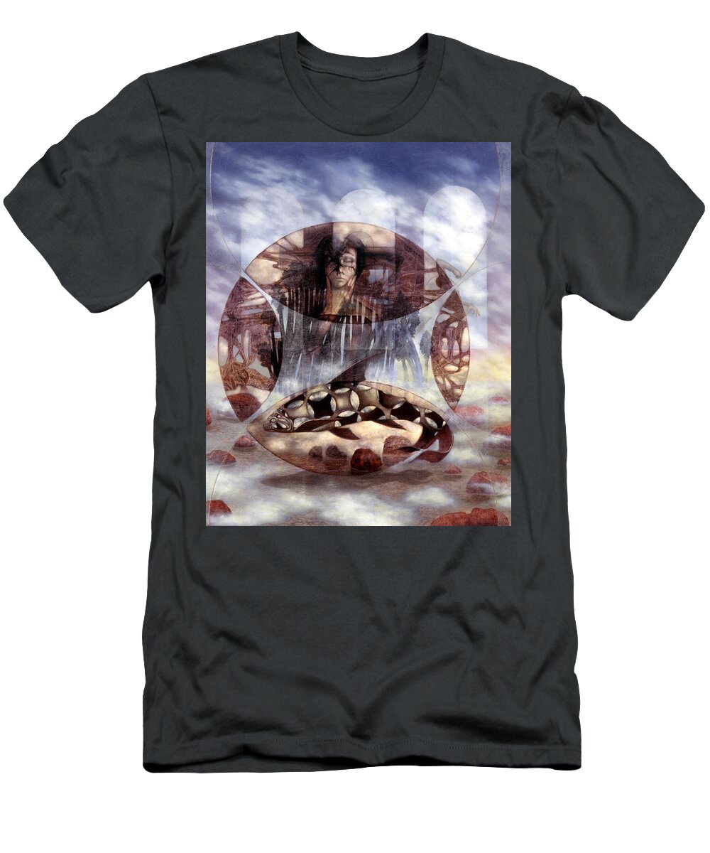 Water T-Shirt featuring the painting The Source by William Stoneham