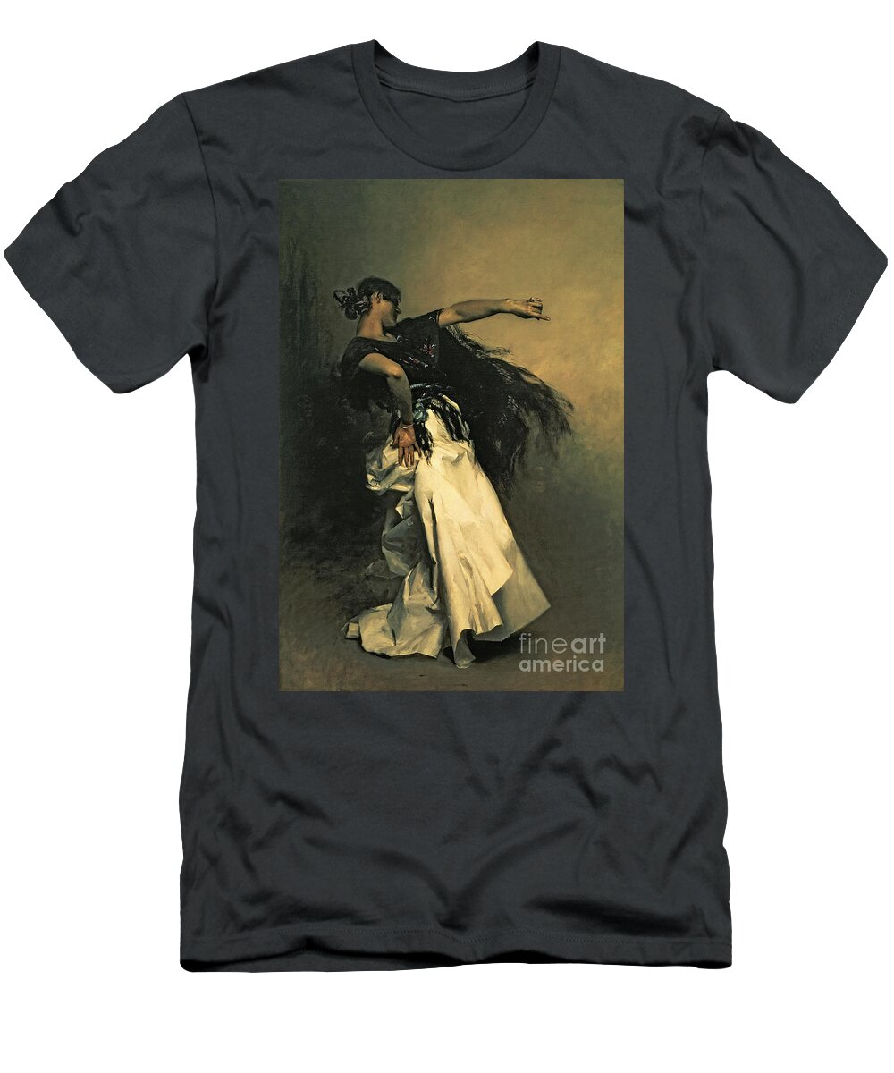 John Singer Sargent T-Shirt featuring the painting The Spanish Dancer by John Singer Sargent