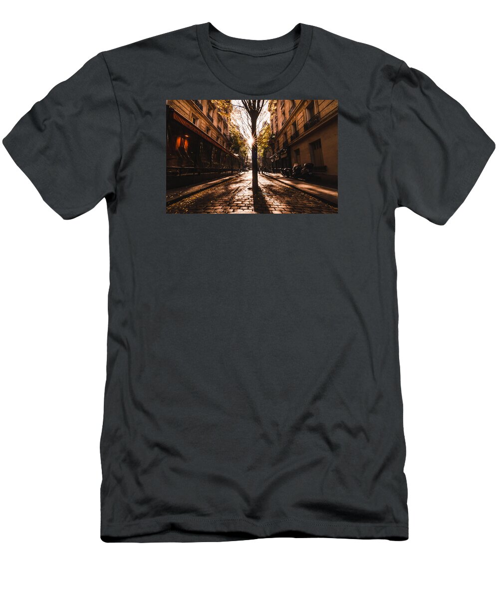 Paris T-Shirt featuring the photograph The Tree In Montmartre by Marcus Karlsson Sall