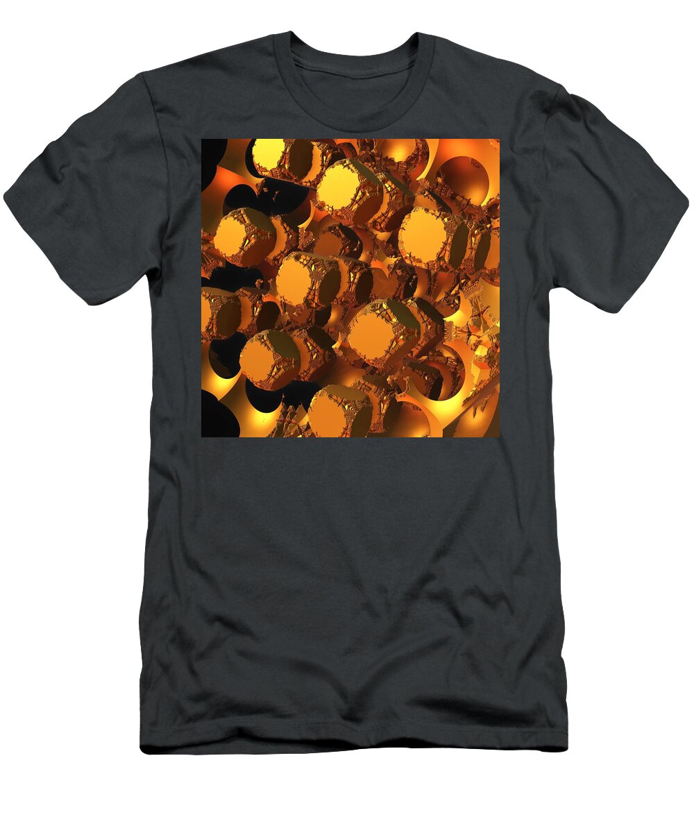 Mandelbulb T-Shirt featuring the digital art The Undoing by Lyle Hatch