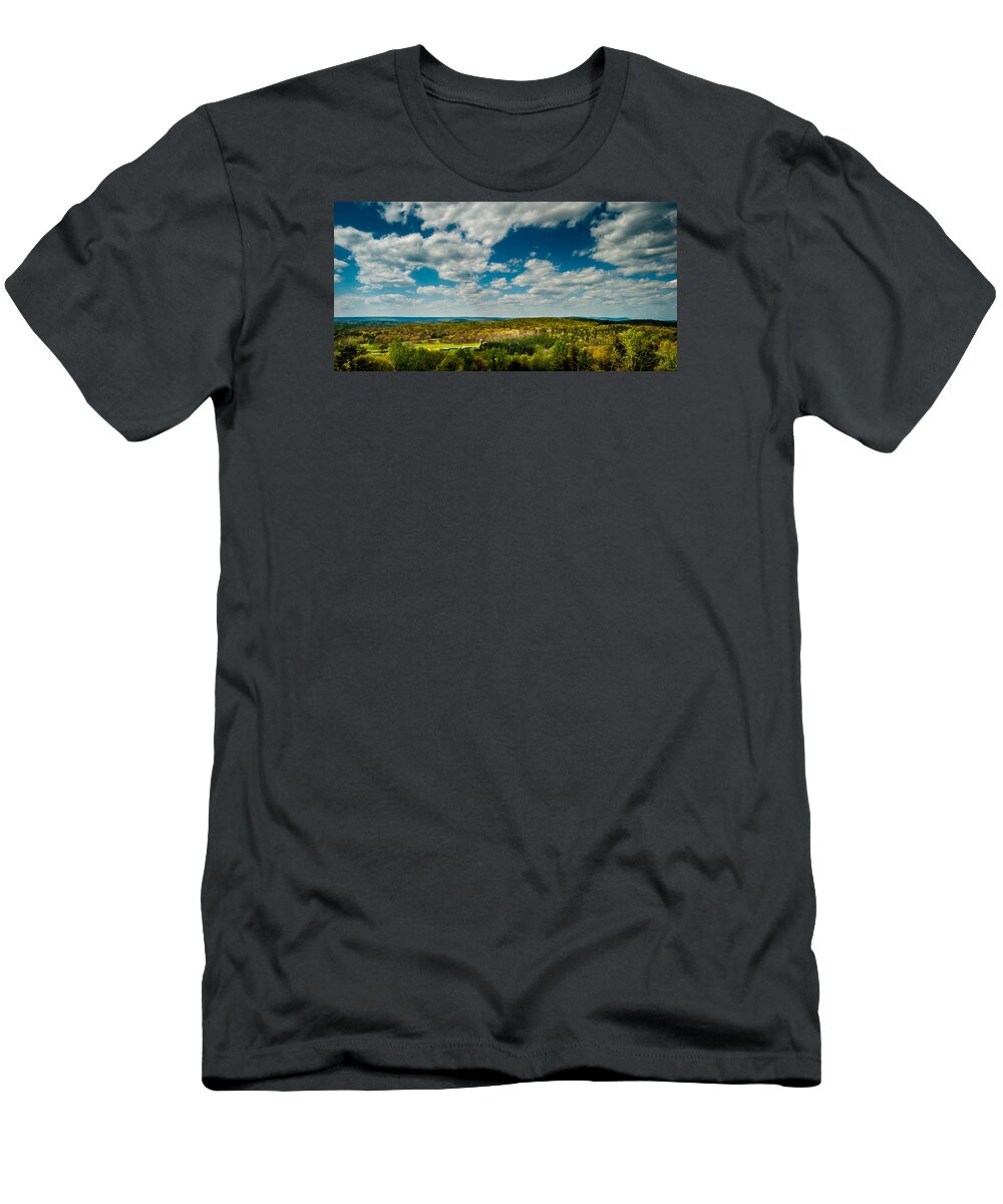 Lookout T-Shirt featuring the photograph The Valley by James L Bartlett