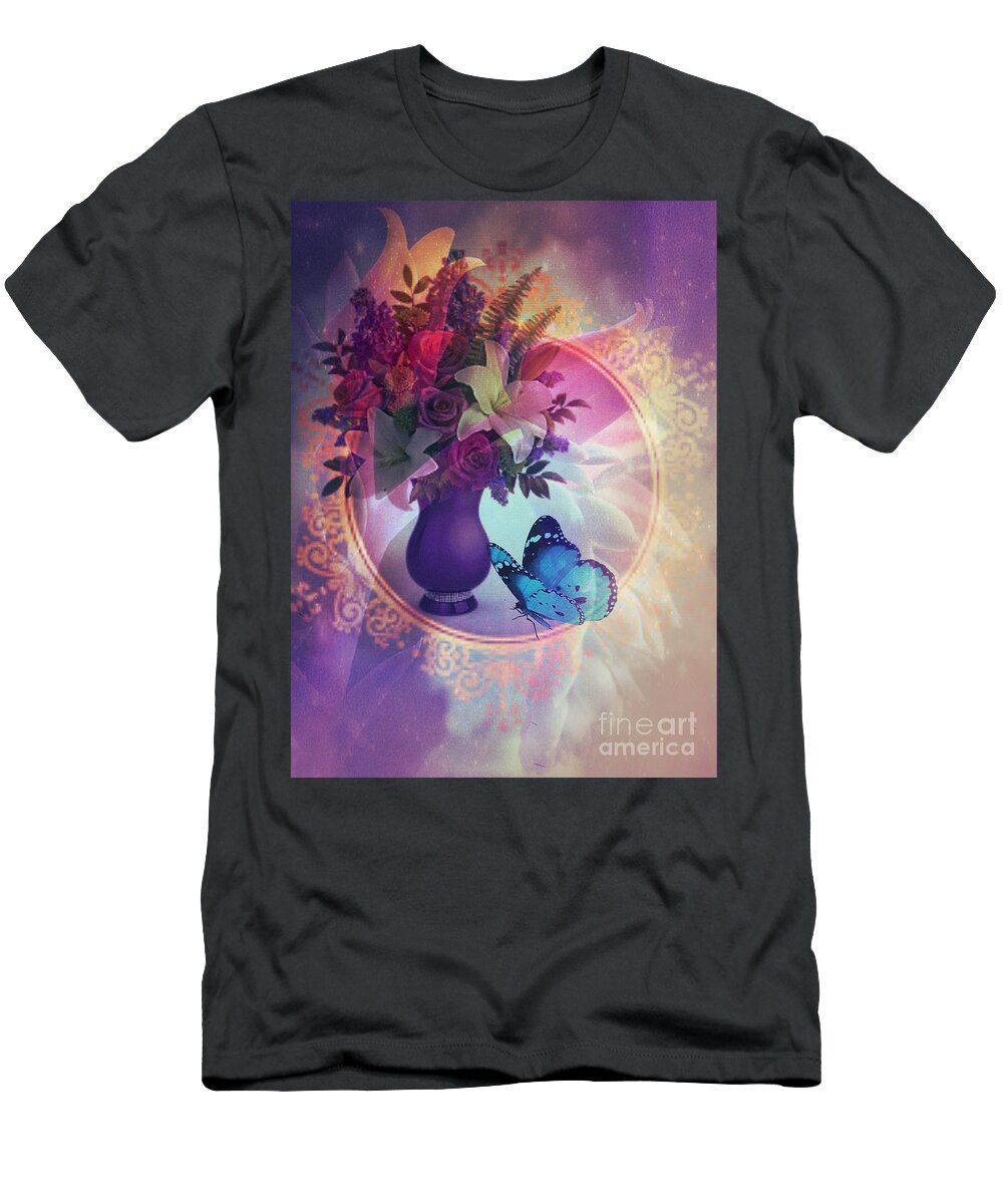 The Visitor T-Shirt featuring the digital art The Visitor by Maria Urso