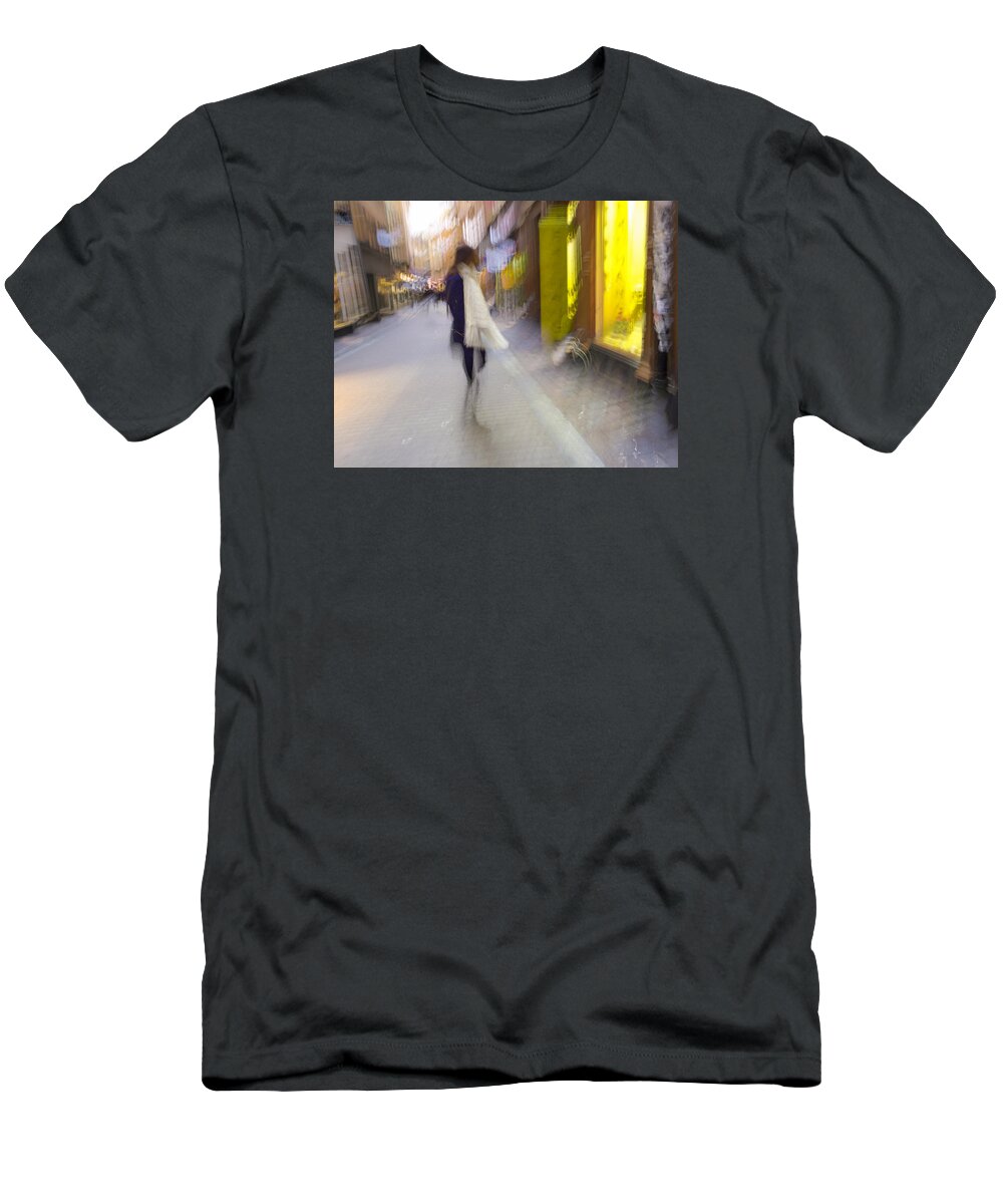 Impressionist T-Shirt featuring the photograph The White Scarf by Alex Lapidus