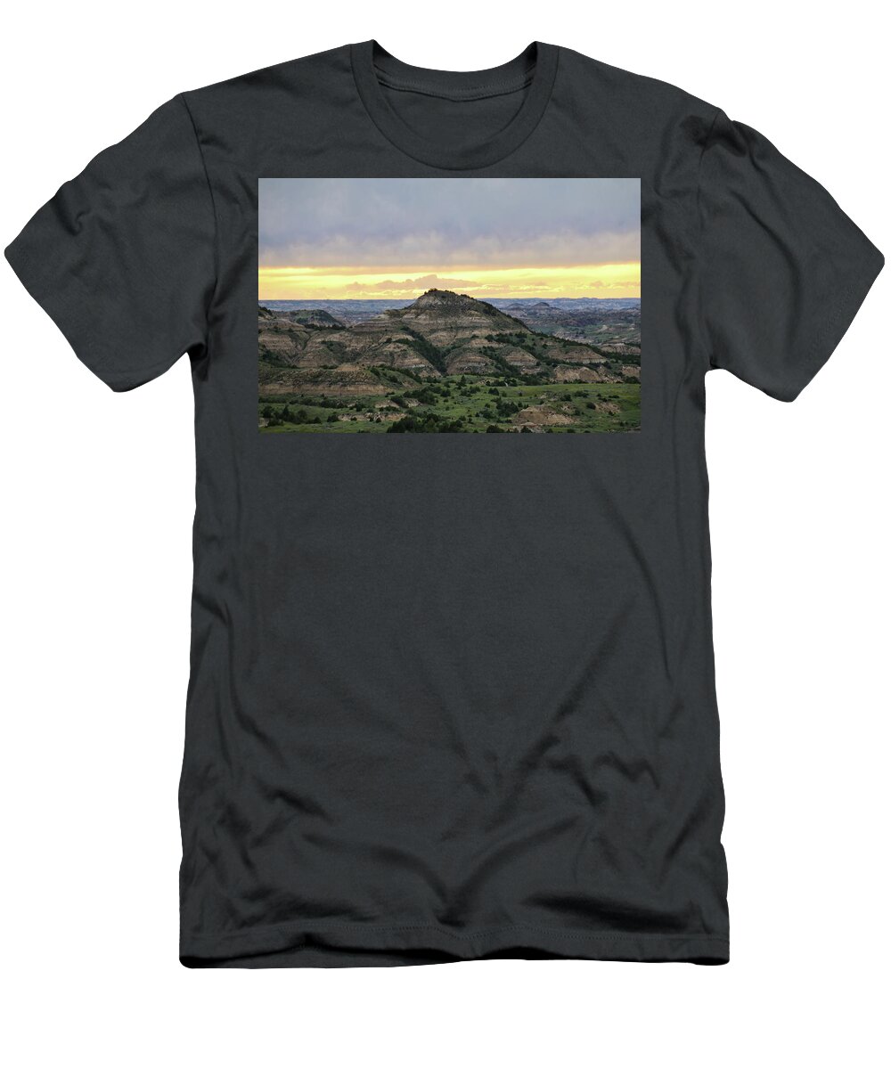 Theodore Roosevelt National Park T-Shirt featuring the photograph Theodore Roosevelt National Park, ND by Ryan Crouse