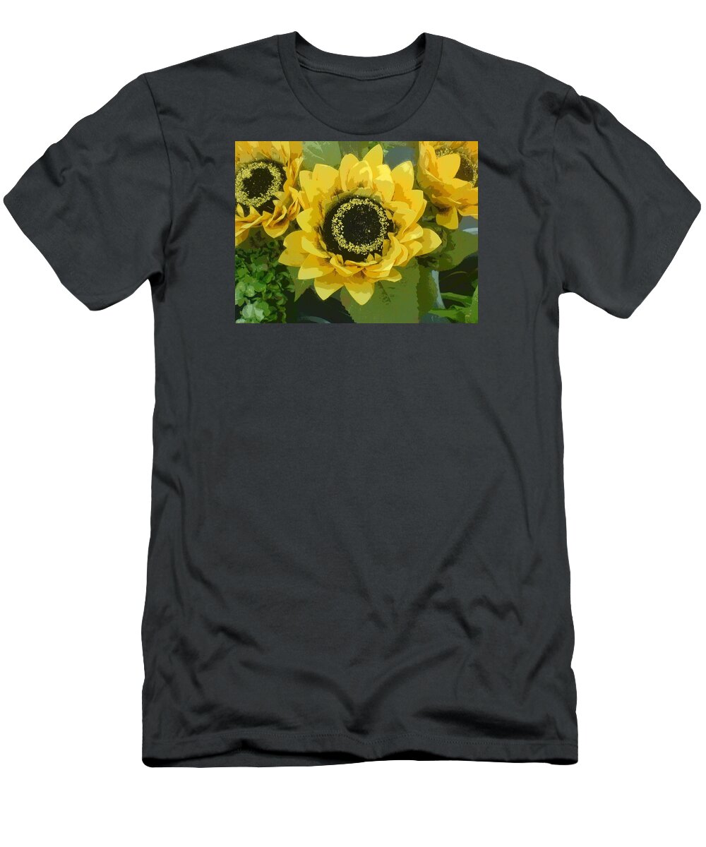 Flower T-Shirt featuring the photograph These Flowers Aren't Shy by Andy Rhodes