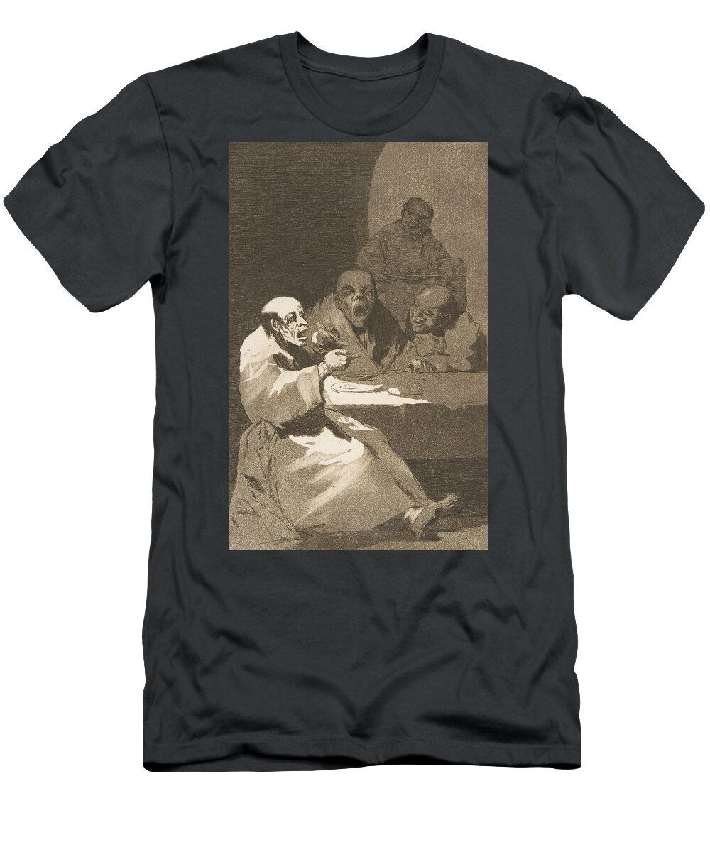Spanish Art T-Shirt featuring the relief They are hot by Francisco Goya