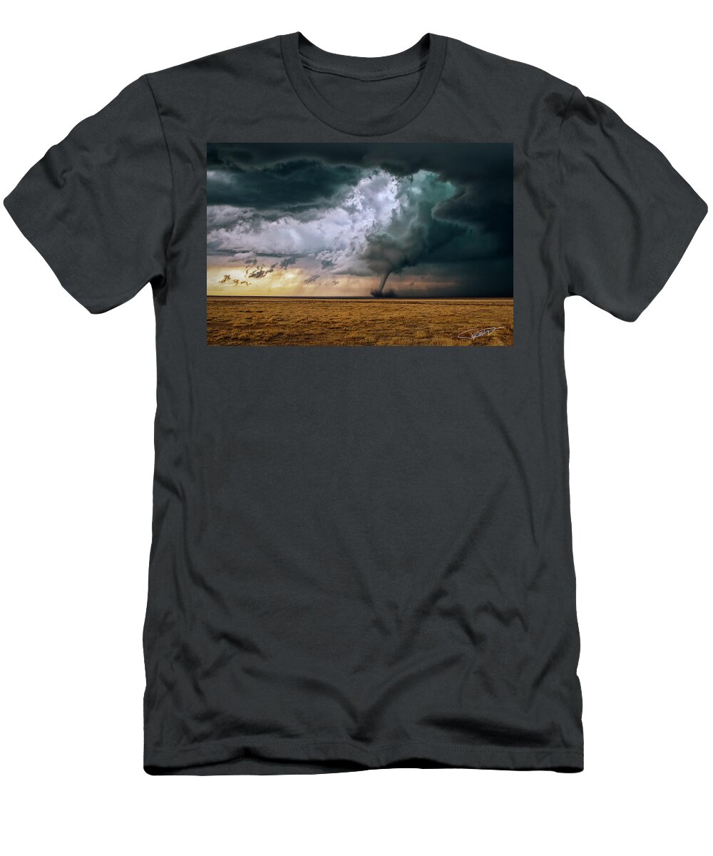 Cloud T-Shirt featuring the photograph This ain't Kansas by Jeff Niederstadt