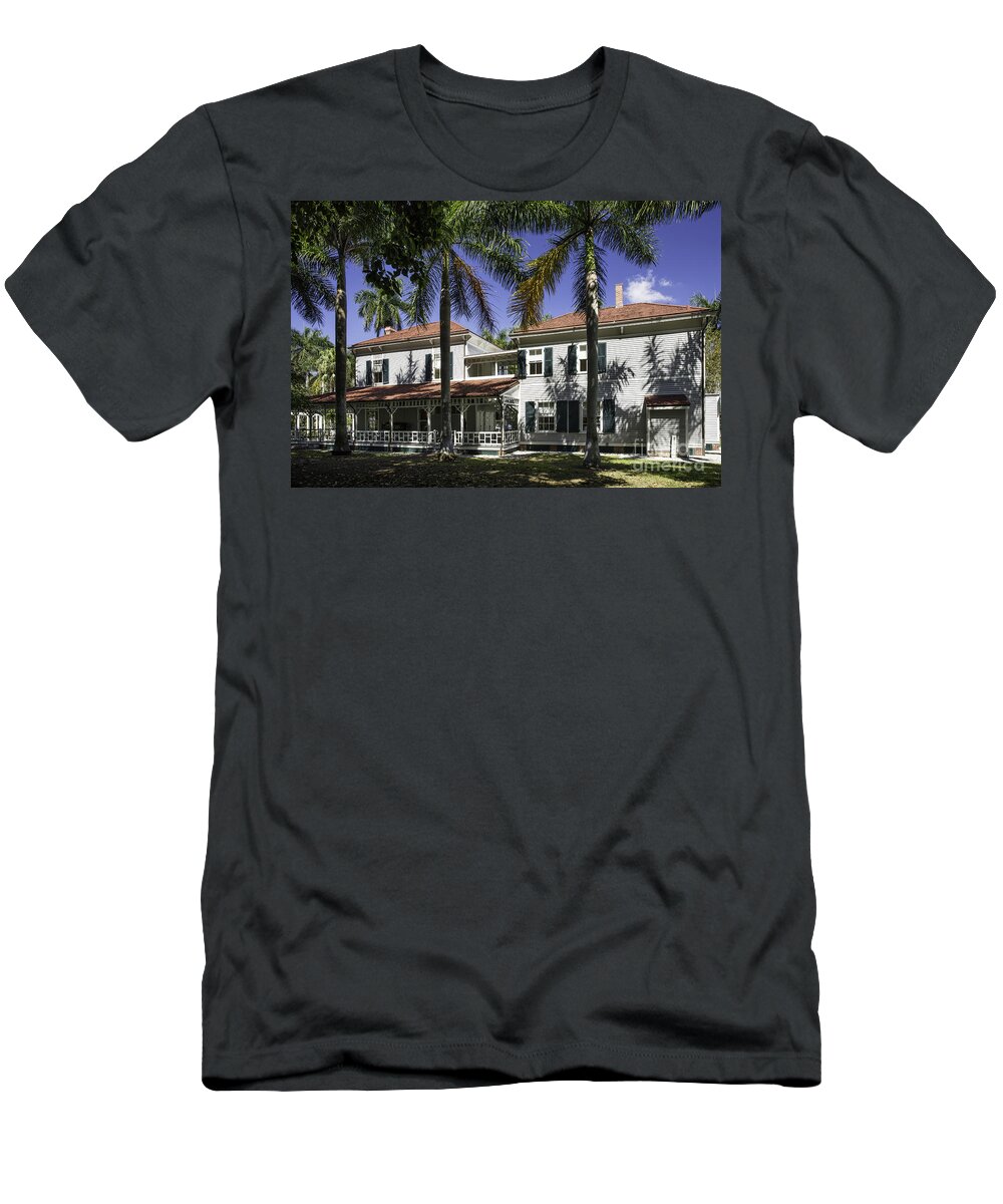 Fort Myers T-Shirt featuring the photograph Thomas Edison Winter Home - Florida by Brian Jannsen