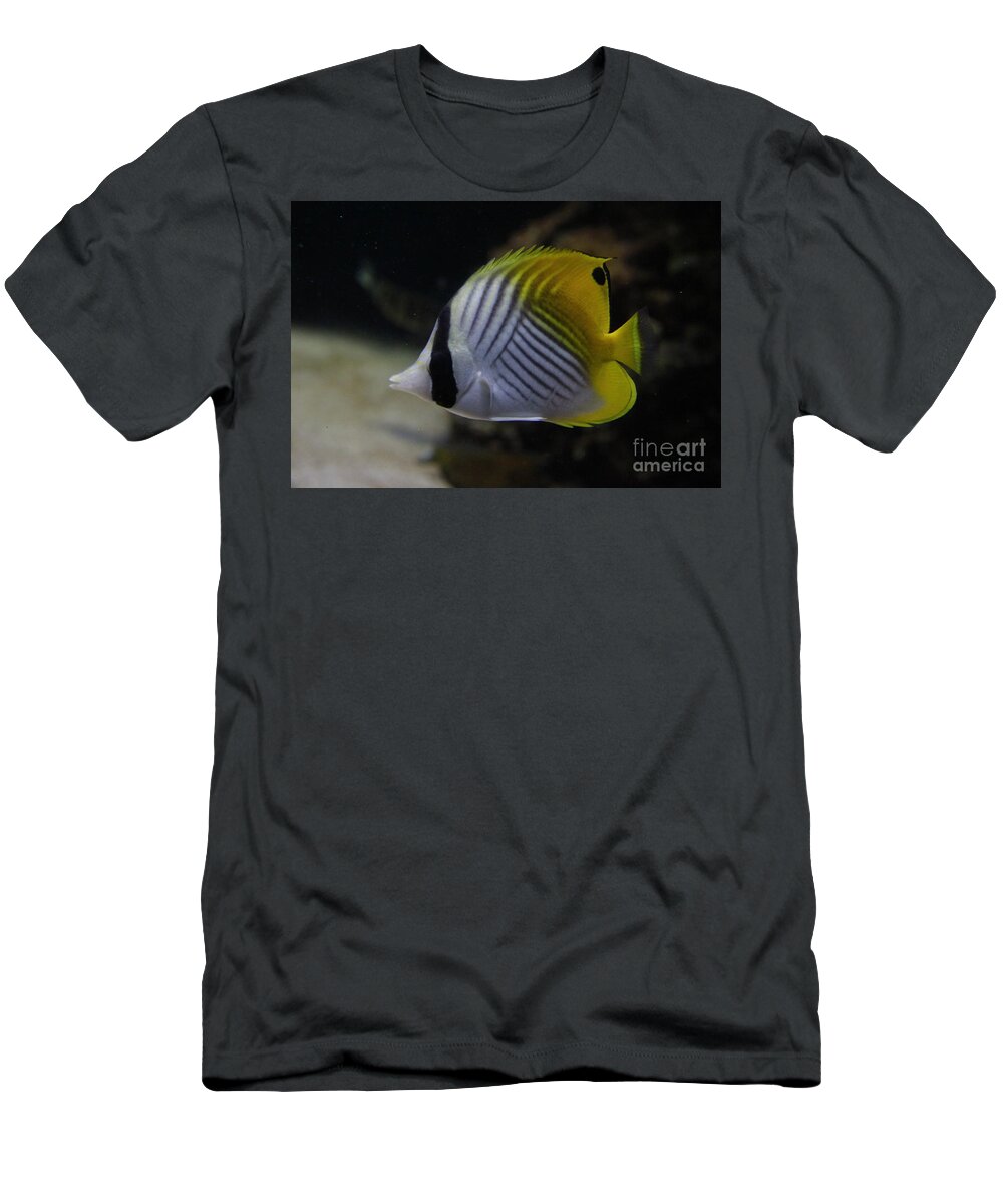 Threadfin Butterfly Fish T-Shirt featuring the photograph Threadfin Butterfly fish by Jennifer Bright Burr