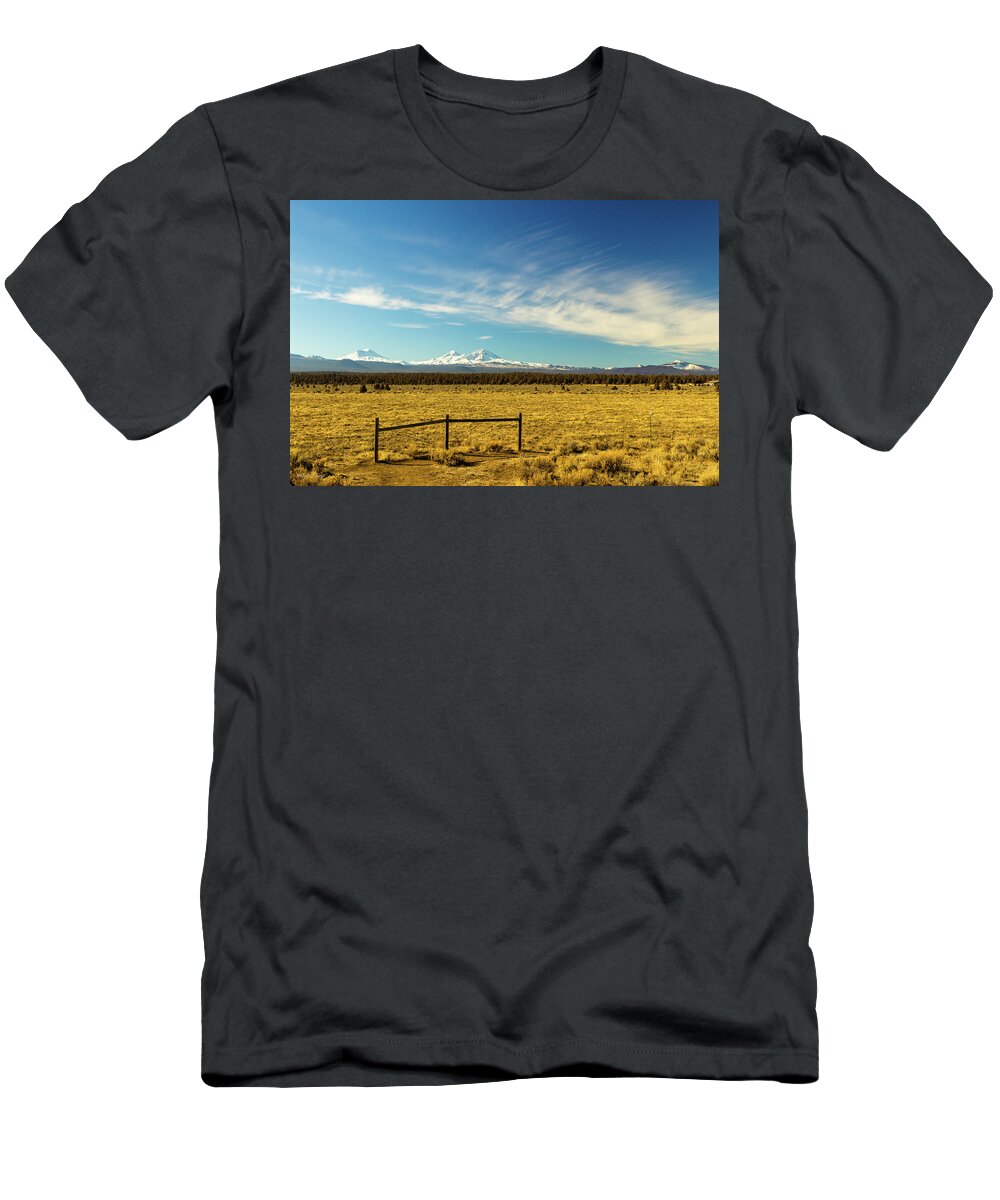 Peaks T-Shirt featuring the photograph Three Sisters, Oregon by Aashish Vaidya