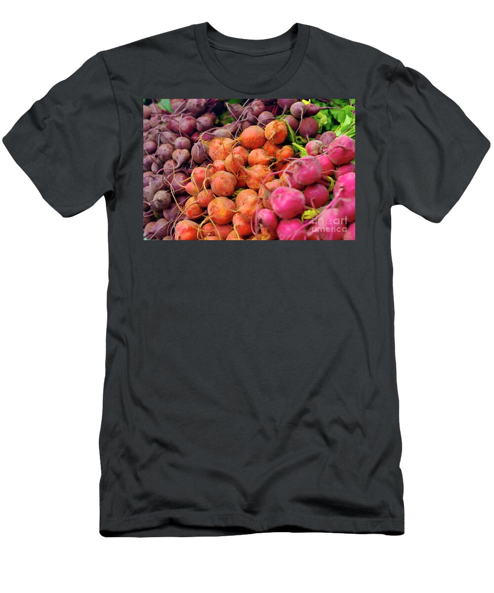 Beet T-Shirt featuring the photograph Three Types Of Beets by Bruce Block