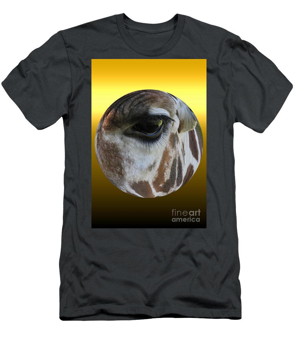 Giraffe T-Shirt featuring the photograph Through my Eyes by Rick Rauzi