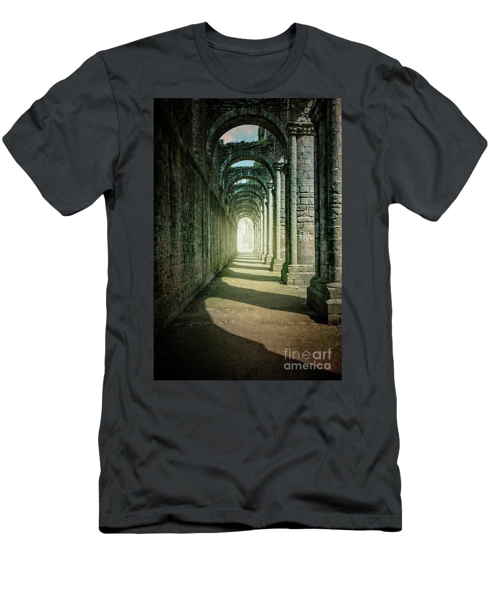 Kremsdorf T-Shirt featuring the photograph Through The Colonnade by Evelina Kremsdorf
