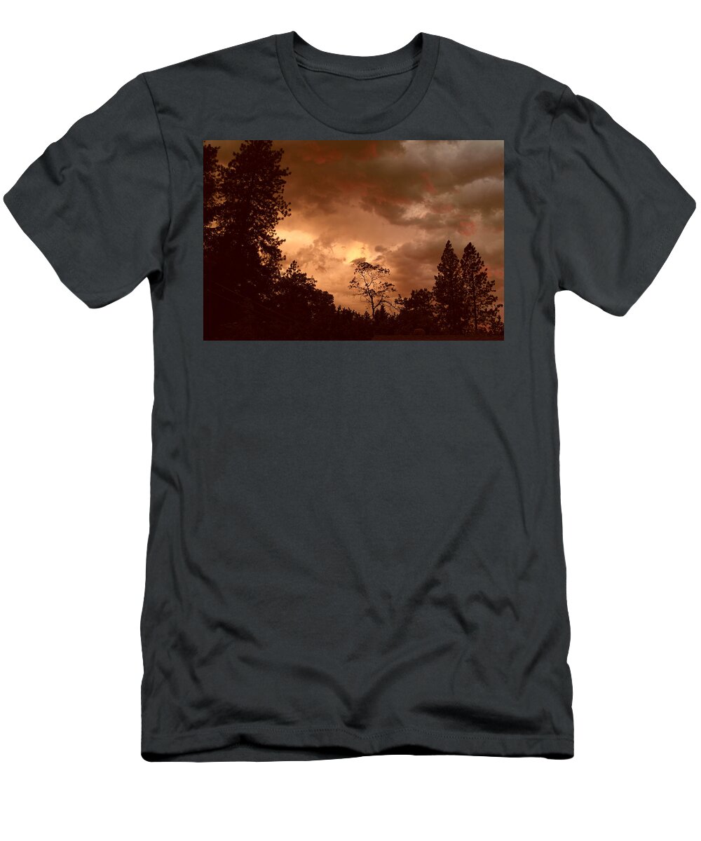 Thunderstorm T-Shirt featuring the photograph Thunder Sunset by Michele Myers