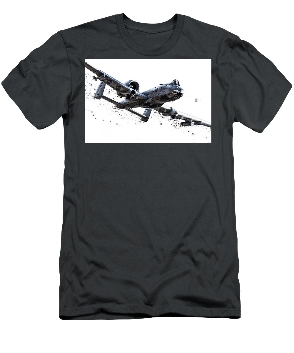 A10 T-Shirt featuring the digital art Thunderblt Shatter by Airpower Art