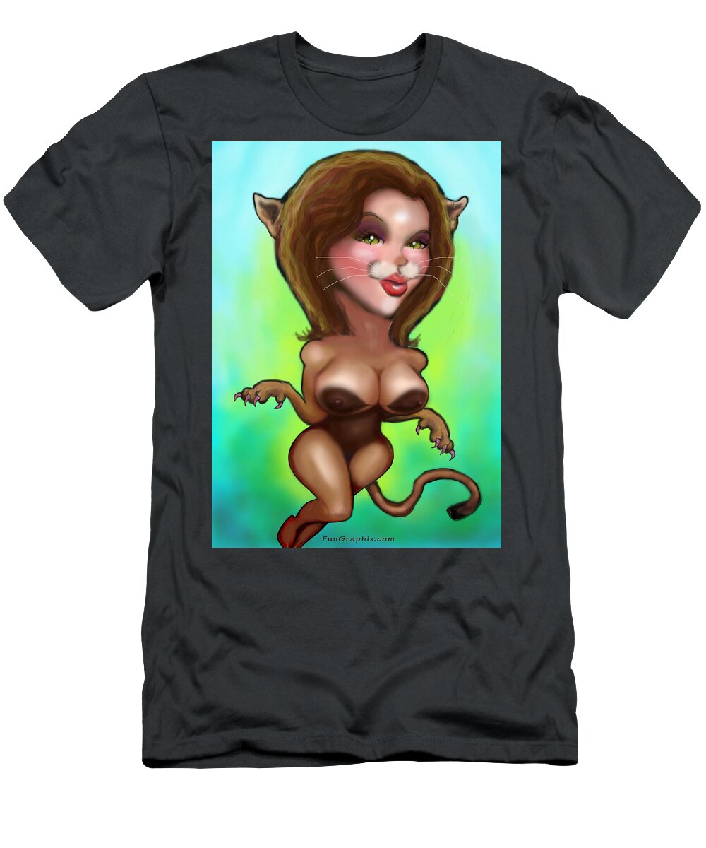 Tigress T-Shirt featuring the greeting card Tigress by Kevin Middleton