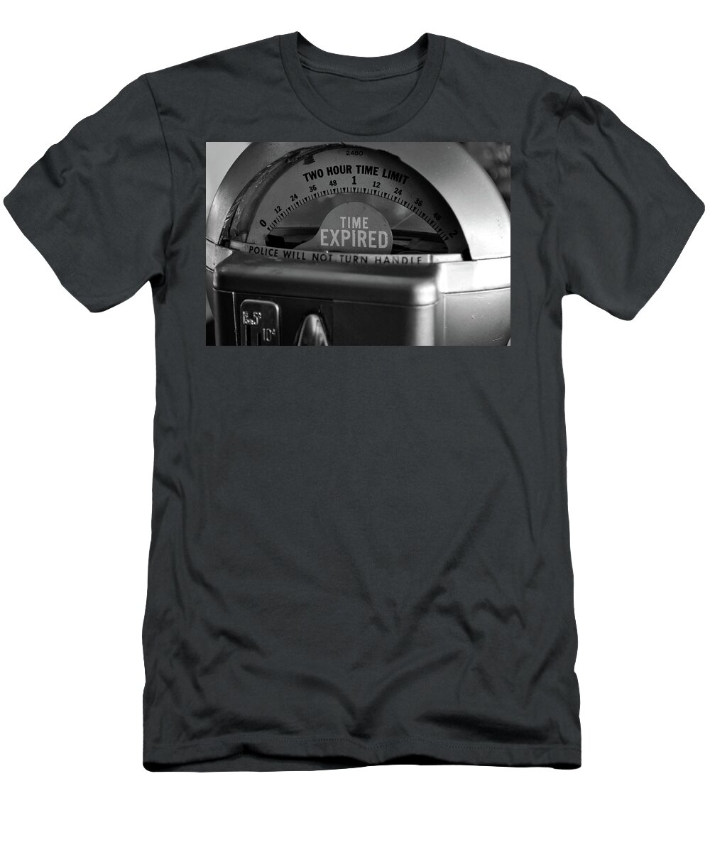 Parking Meter T-Shirt featuring the photograph Time Expired by Amee Cave