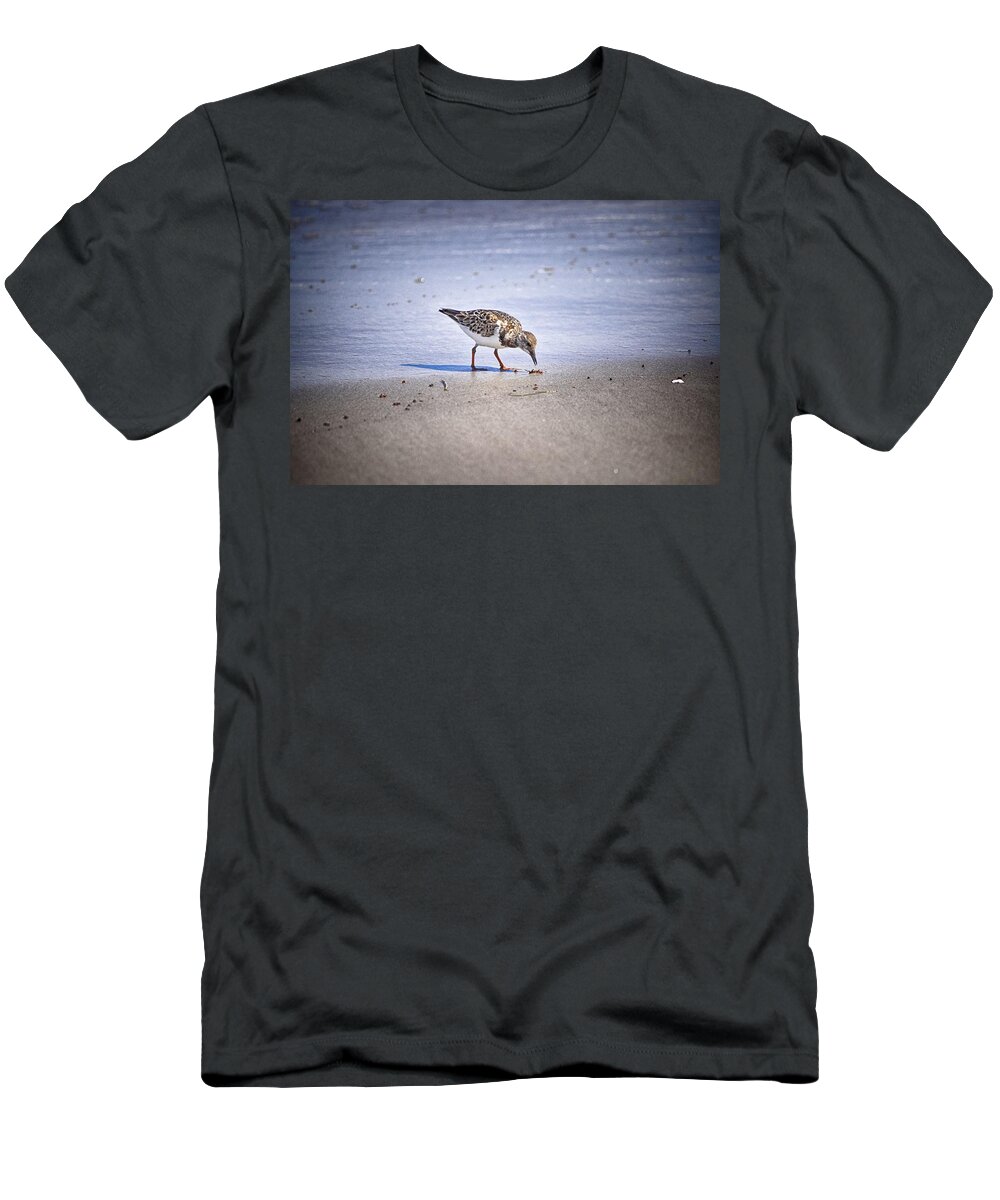 Bird Walk T-Shirt featuring the photograph Time to Dine by Kristina Deane
