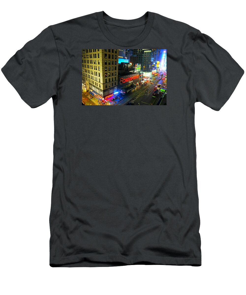 Nyc T-Shirt featuring the photograph Times Square Bling by Diana Angstadt