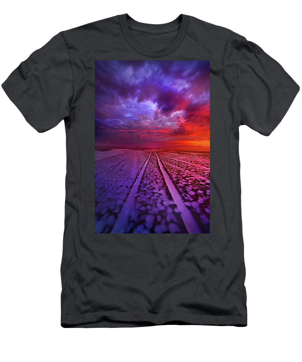 Clouds T-Shirt featuring the photograph To All Ends Of The World by Phil Koch
