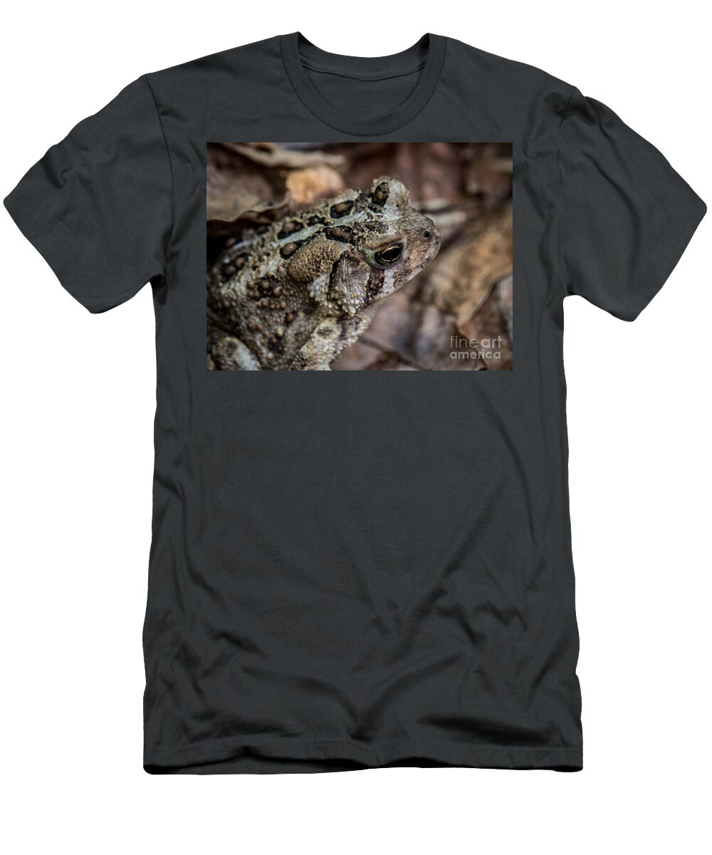 Toad T-Shirt featuring the photograph Toad Head by Grace Grogan