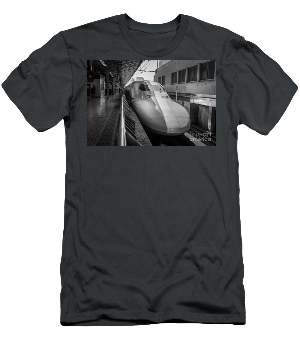 Tokyo T-Shirt featuring the photograph Tokyo to Kyoto Bullet Train, Japan 3 by Perry Rodriguez