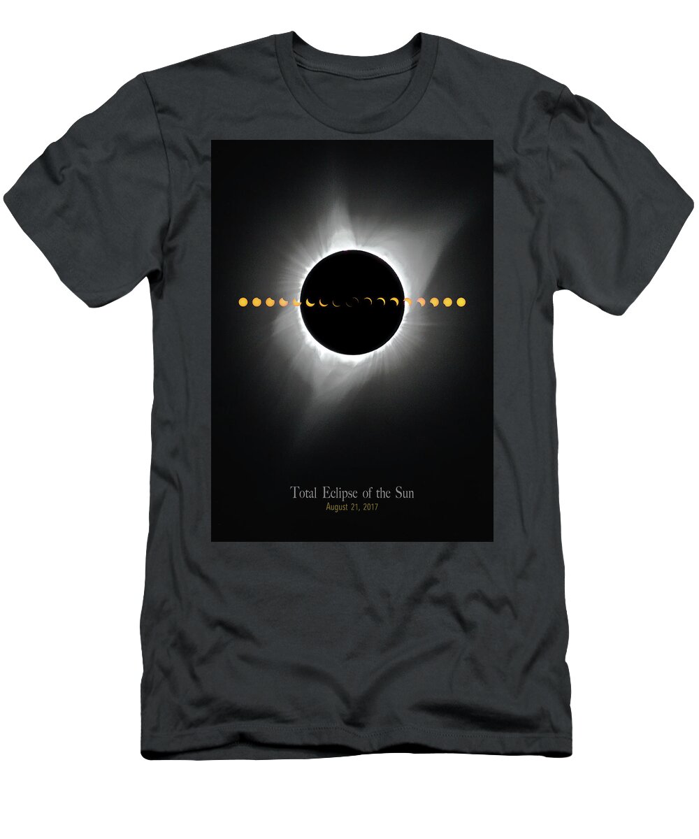 Lime T-Shirt featuring the photograph Total Eclipse of the Sun by Sylvia J Zarco