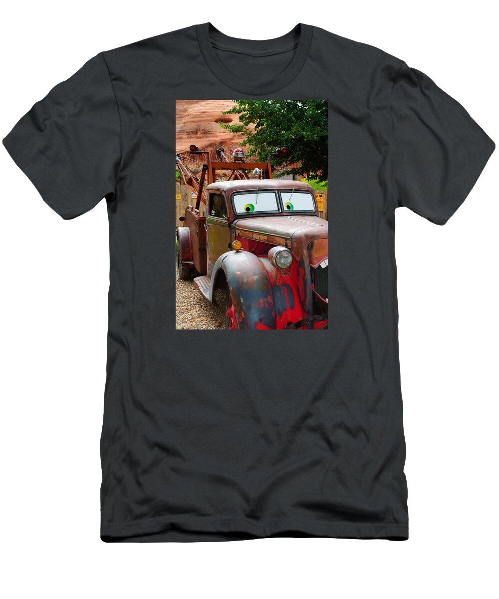 Tow Truck T-Shirt featuring the photograph Tow Truck by Tikvah's Hope